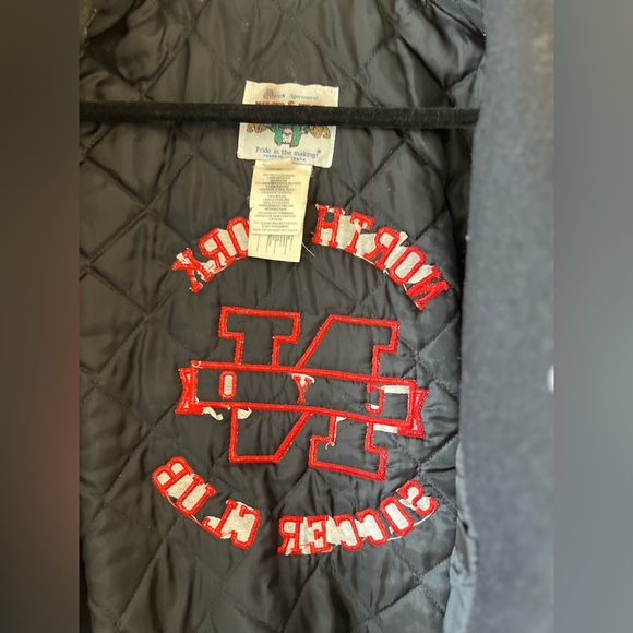 Avon Sportswear Wear & Tear Vintage Wool `North York Soccer team’ Varsity Jacket - Picture 16 of 16